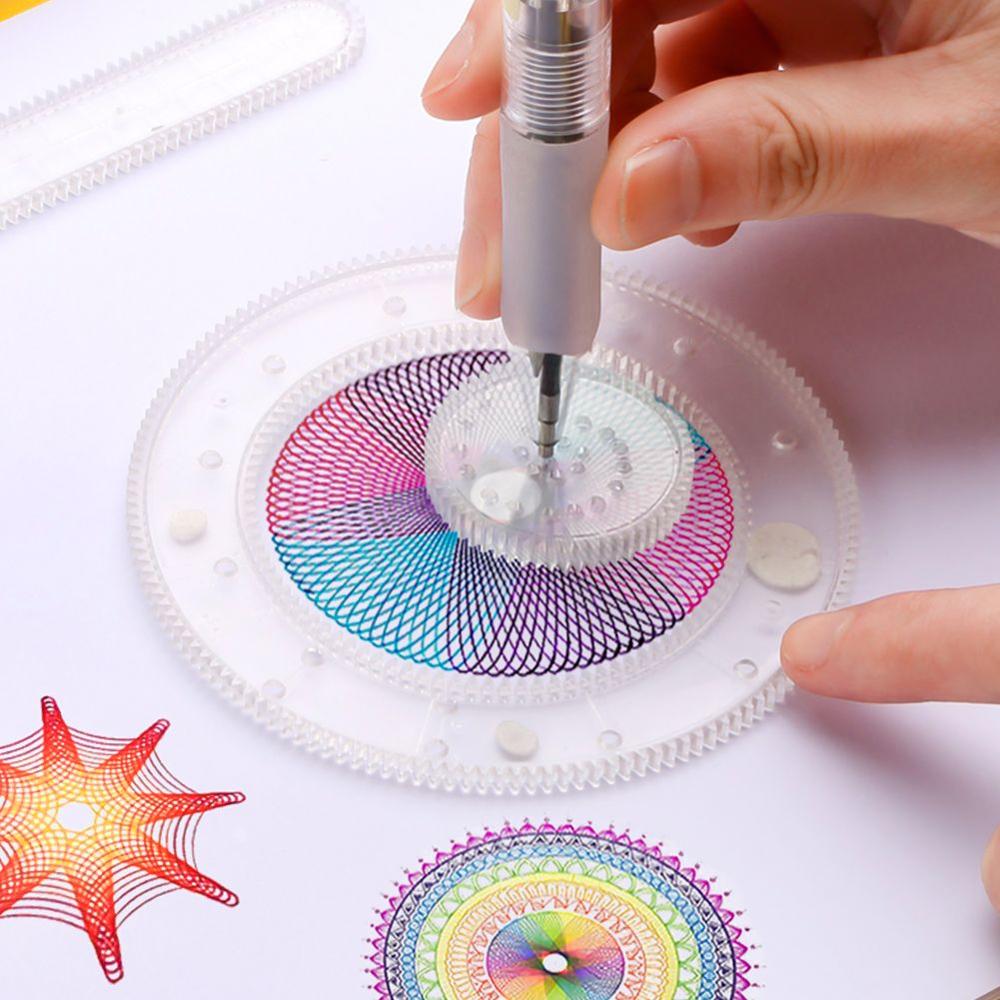 spirograph drawing ruler set